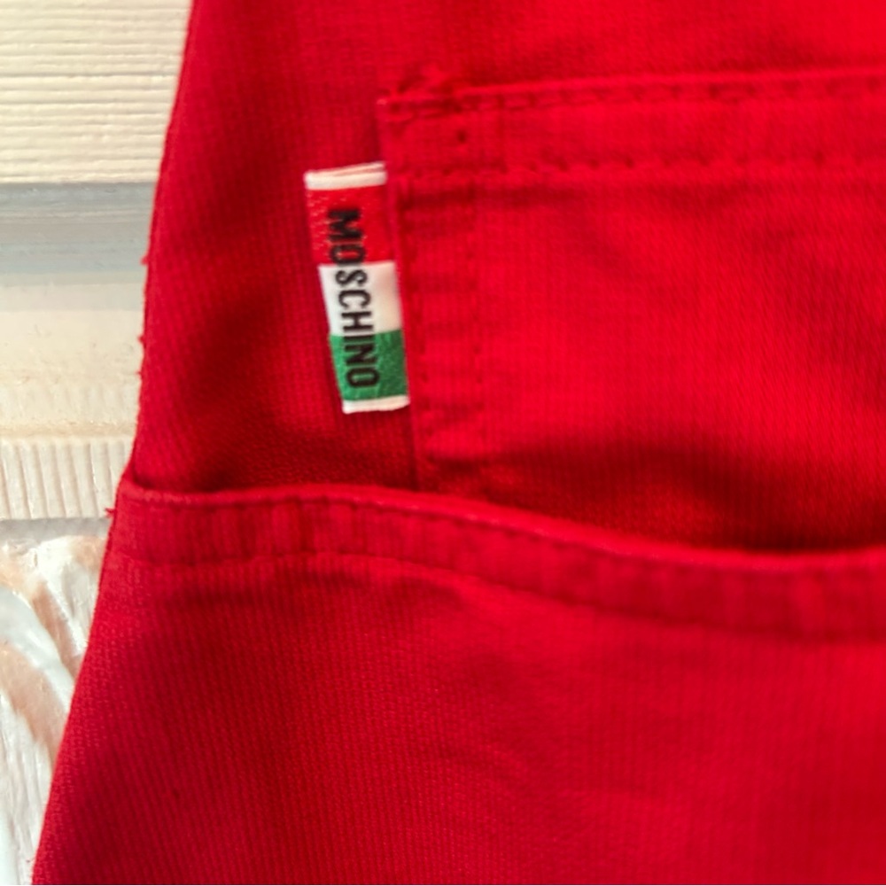Moschino Junior Couture L’Italia Red Jumper Dress Size 14A (14 years) - Picture 4 of 9